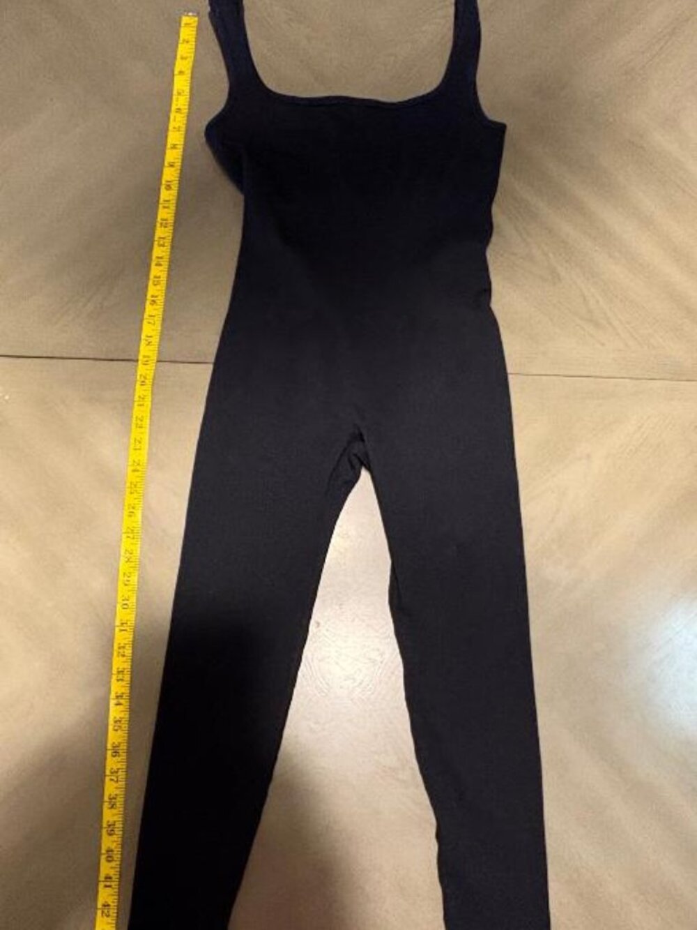 Black Sleeveless Full Length Fitted Jumpsuit Bodysuit One Piece